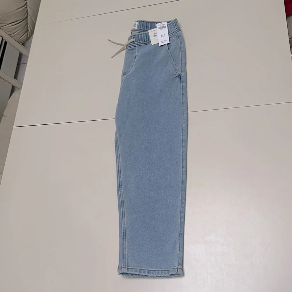 🆕 ABERCROMBIE KIDS relaxed pull on taper jeans size 11/12 Short